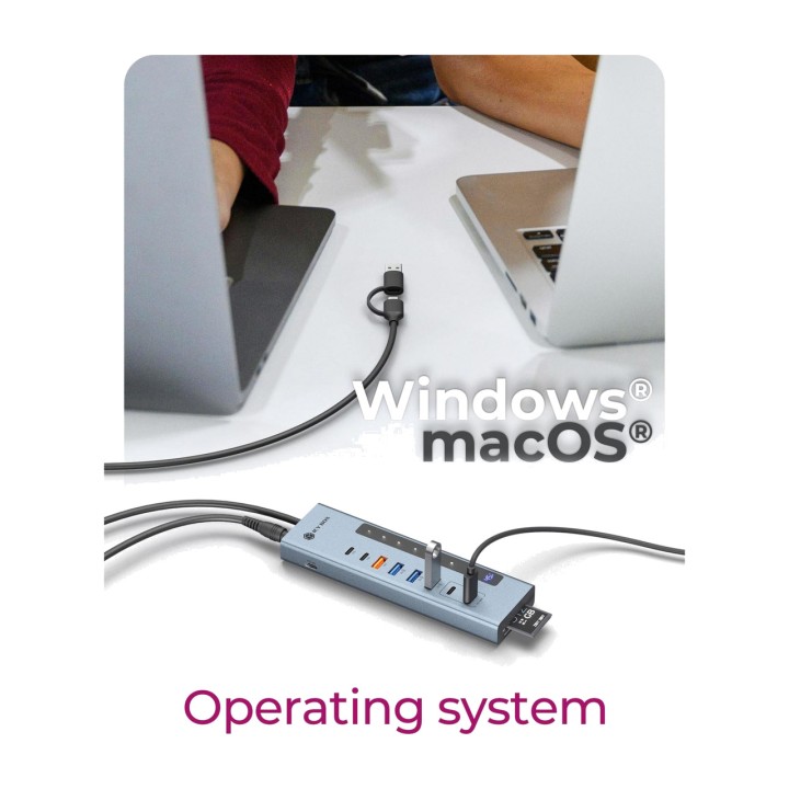 ICY BOX Hub USB-C de 11 puertos con lector de tarjetas