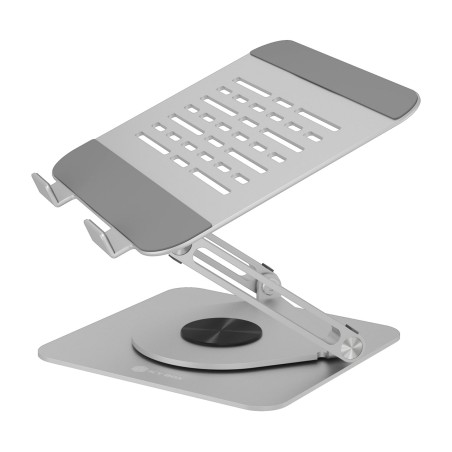 supporto girevole in alluminio per laptop fino a 17 pollici ib-nh300-r 360° 3,5 kg 43,2 cm