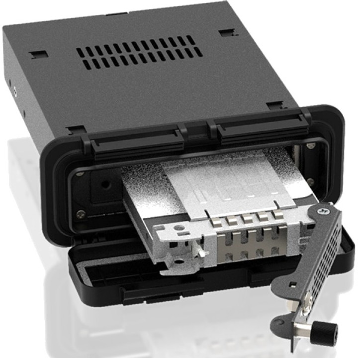 ICY DOCK Bastidor extraíble blindado para disco SATA de 2,5 pulgadas TOUGHARMOR-EX MB491SKL-1B 3,5" 100150057