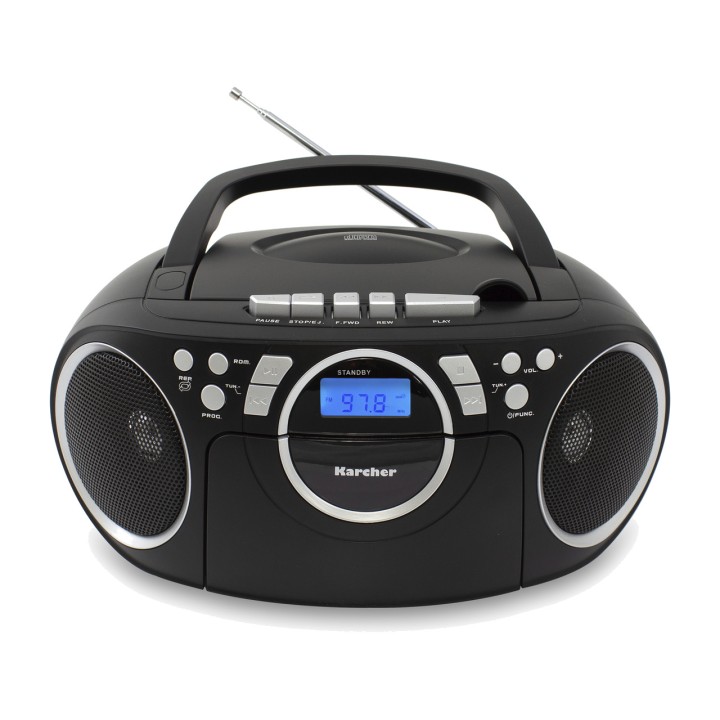 KARCHER AUDIO Tragbarer Radiorekorder mit CD und AUX-Eingang
