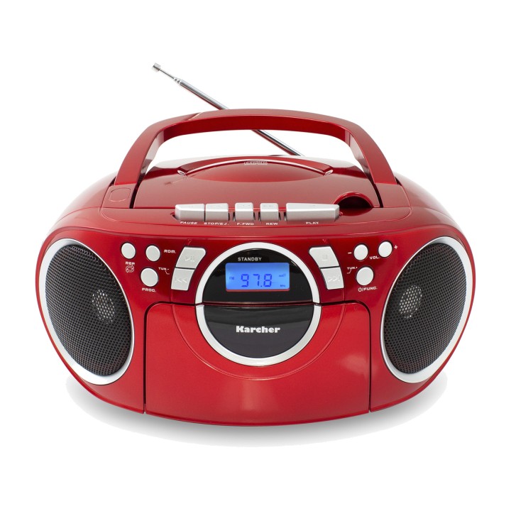 KARCHER AUDIO Tragbarer Radiorekorder mit CD und AUX-Eingang