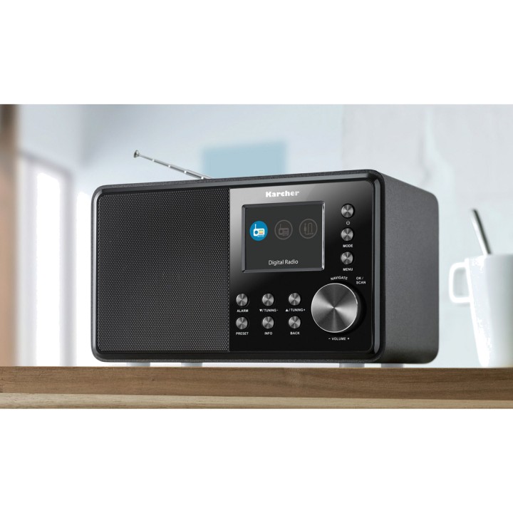 KARCHER AUDIO Radio numérique FM avec diaporama et réveil
