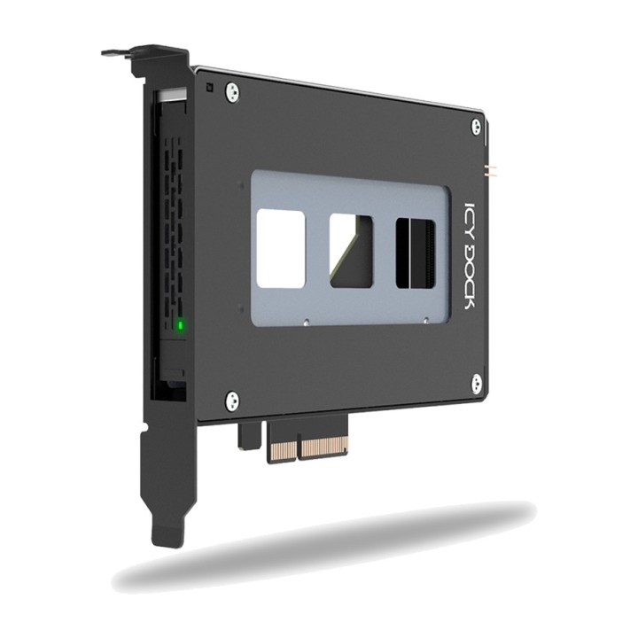 ICY DOCK Wechselrahmen für U.2- und U.3-NVMe-SSDs in einem