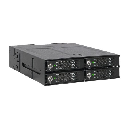 bastidor extraíble para 4 ssd m.2 nvme tougharmor-mb720mk-b v3 5,25" sff-8612