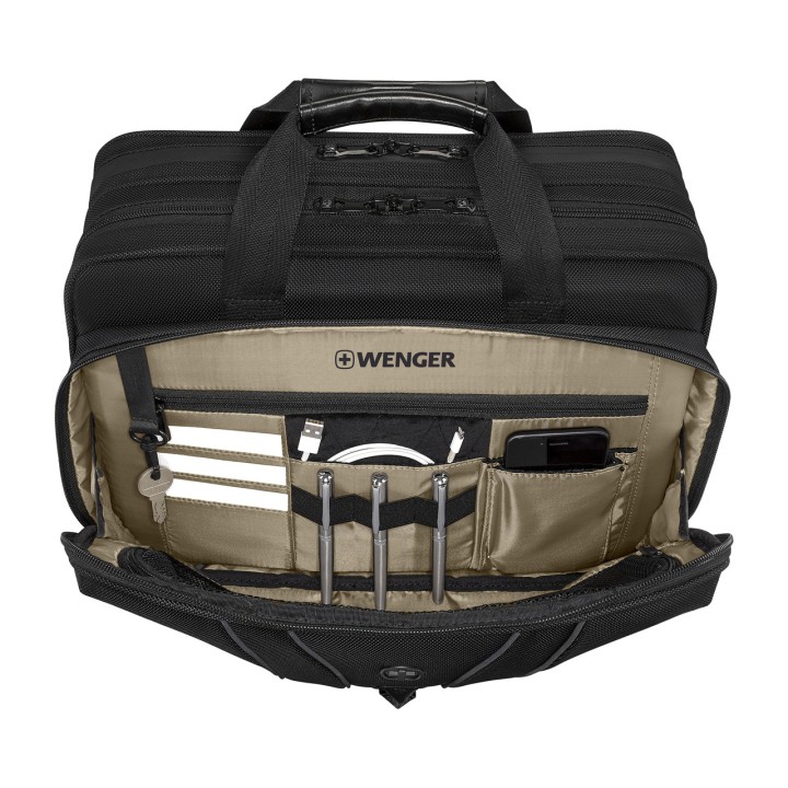 WENGER Laptop Briefcase with Trolley Strap