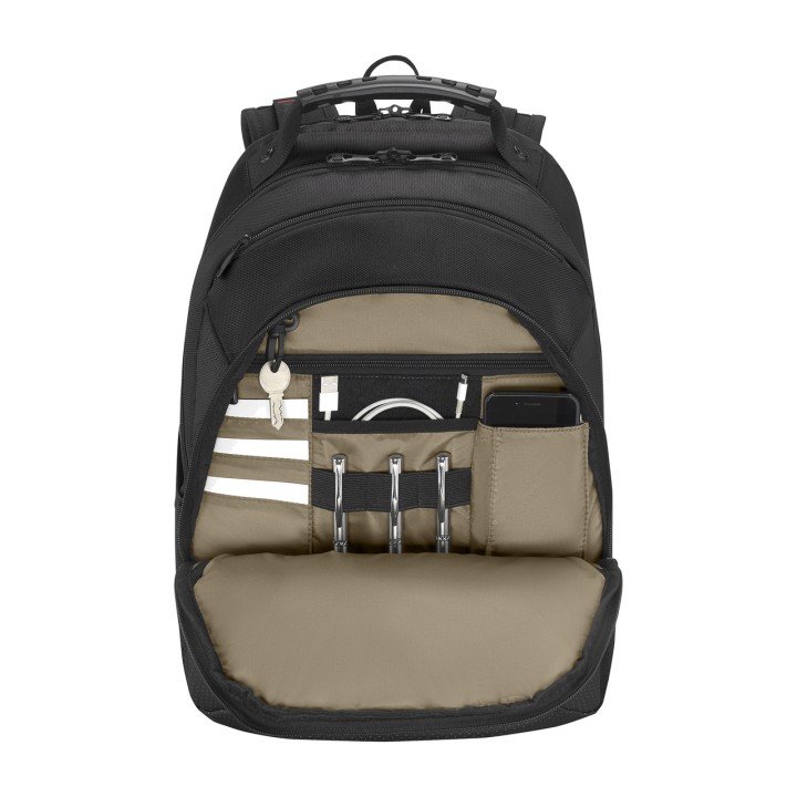 WENGER Laptop backpack with chest strap LEGACY-BLACK-SERIES