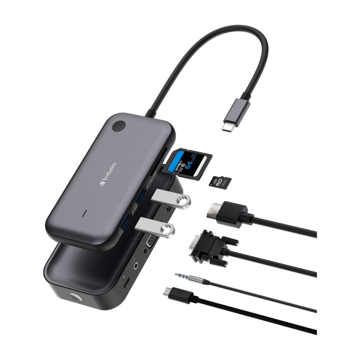 VERBATIM Drahtlose Wi-Fi-Dockingstation mit HDMI und VGA