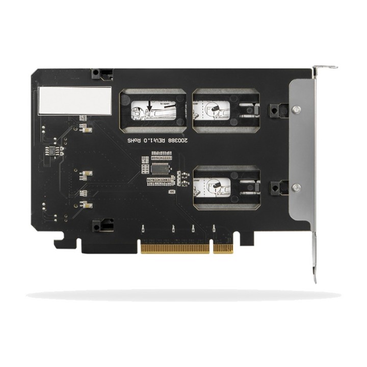ICY DOCK Carte PCIe avec tiroirs amovibles pour 2 SSD M.2