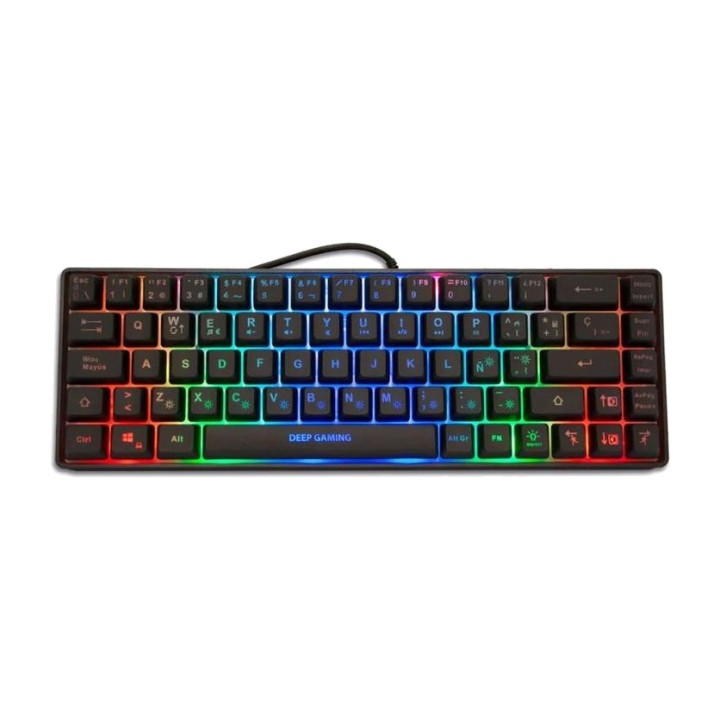 COOLBOX Teclado gaming compacto con iluminación RGB TM065