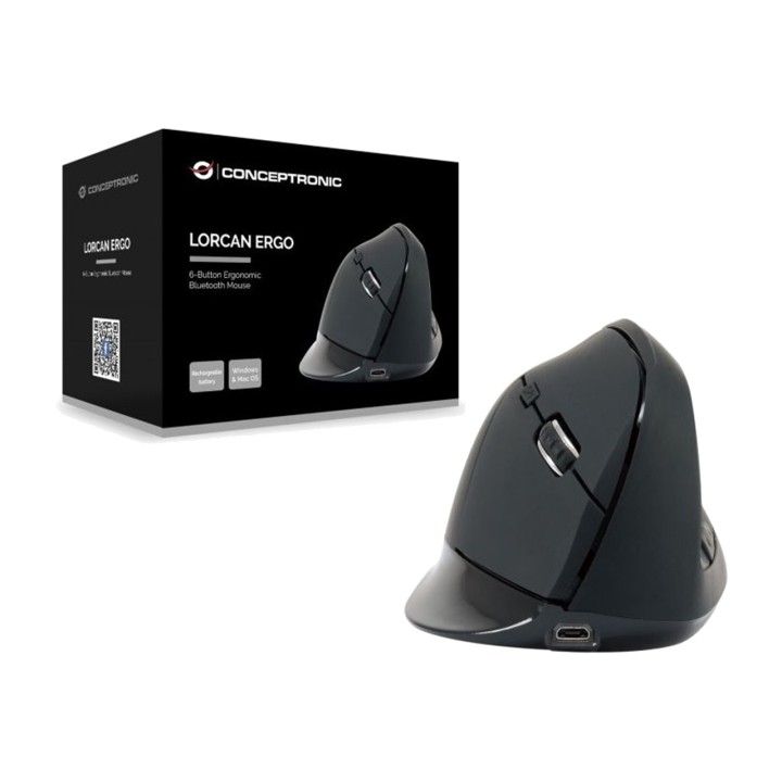 CONCEPTRONIC Souris Bluetooth verticale ergonomique à 6