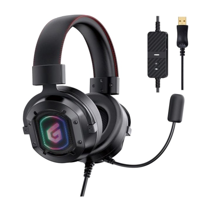 CONCEPTRONIC Auriculares gaming USB RGB con sonido