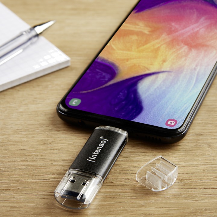 INTENSO Clé USB avec double connecteur A et C TWIST LINE 3.2