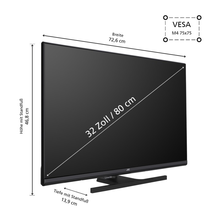 JVC Téléviseur intelligent LED de 32 pouces LT-32VF5355