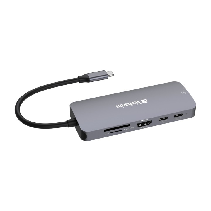 VERBATIM Hub multiport USB-C avec HDMI, réseau et lecteur de
