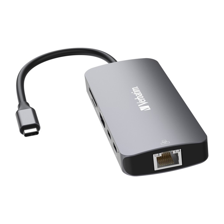 VERBATIM Hub multiport USB-C avec HDMI, réseau et lecteur de