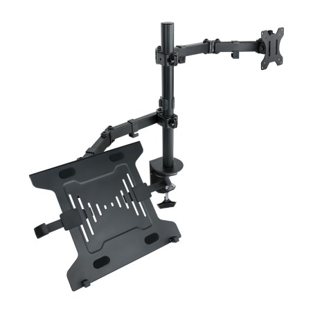 support de bureau pour écran et ordinateur portable avec deux bras db1200tn 13-32" 8kg