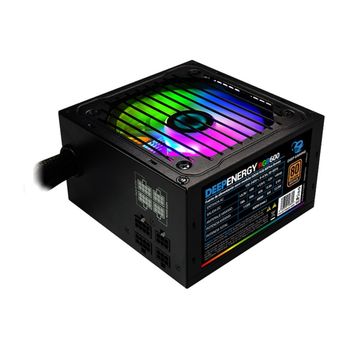 COOLBOX Fuente de alimentación gaming modular con iluminación ARGB ENERGY-G 850W 80 PLUS GOLD MGS0000003391