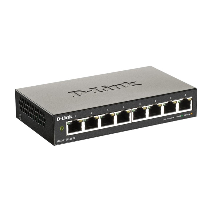 D-LINK Lüfterloser, verwaltbarer Gigabit-Switch mit 8 Ports