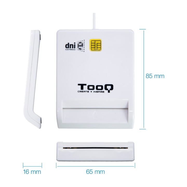 TOOQ Lecteur de carte d’identité électronique et de carte à
