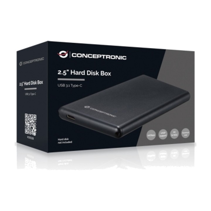 CONCEPTRONIC Box esterno USB-C per hard disk SATA 2,5