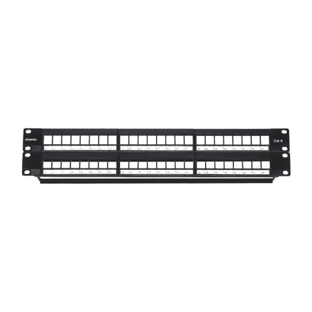 leeres 48-port-patchpanel für rack cat6 1u