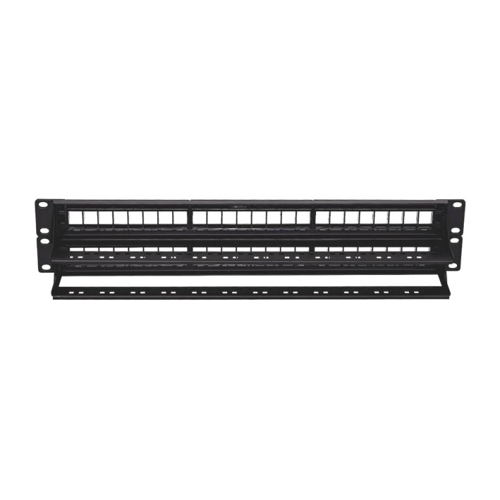 PHOENIX Panel de parcheo vacío con 48 puertos para rack CAT6