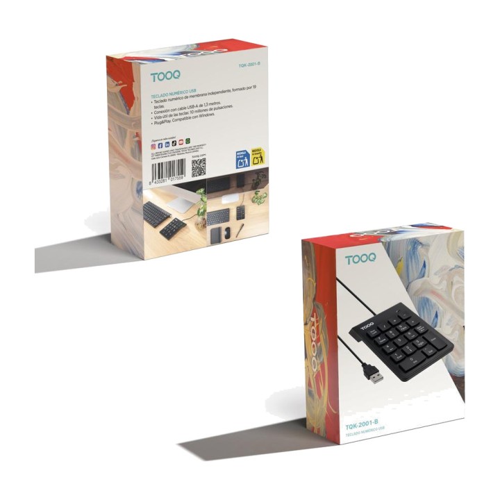 TOOQ Wired USB numeric keypad TQK-2001 DSP0000042366