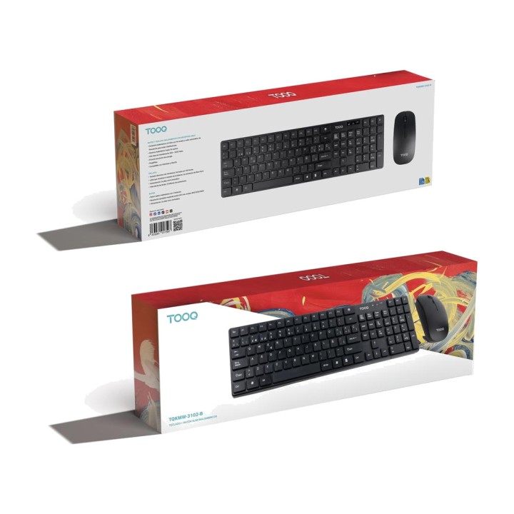 TOOQ Kabelloses Tastatur- und Mausset TQKMW-3102