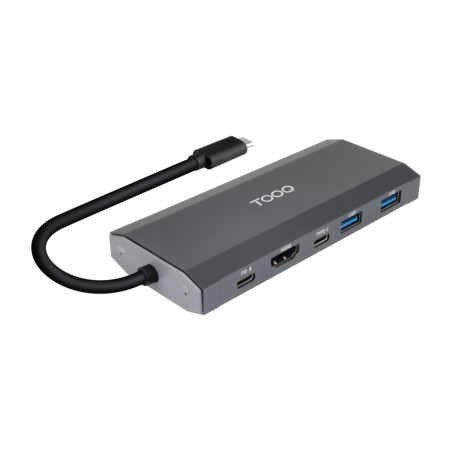 carcasă externă pentru ssd cu hub usb-c 5 în 1 și hdmi tqe-2241g m.2 nvme/sata 10gbps