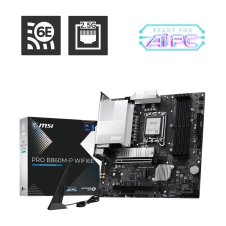 placa base micro atx pro b860m-p wifi6e lga1851