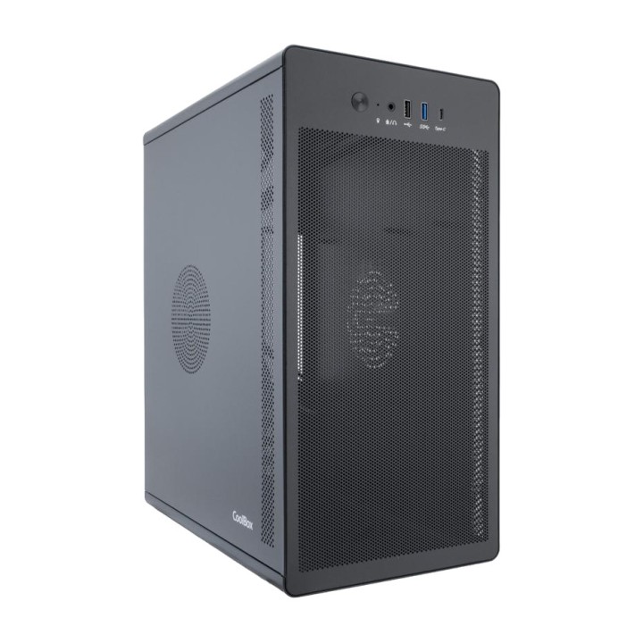 COOLBOX Caja para PC compacta con frontal de rejilla M100 MICRO-ATX USB-3.2 DSP0000041673