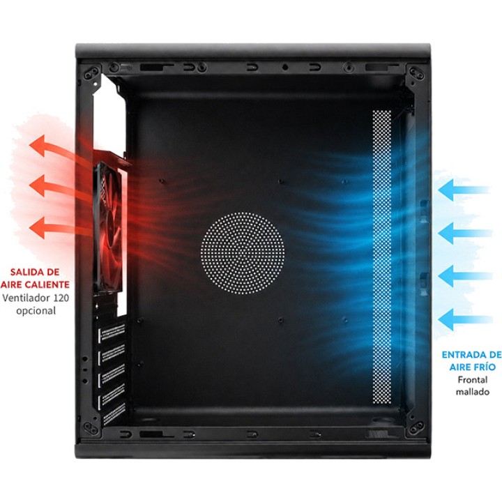 COOLBOX Caixa per a PC compacta amb frontal de reixa M100