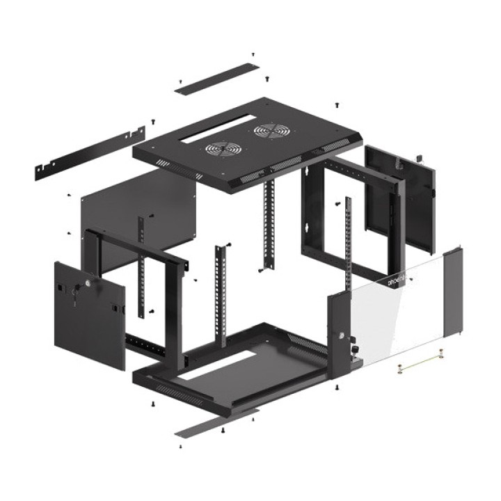 PHOENIX Armadio rack da 19 pollici autoassemblante 6U