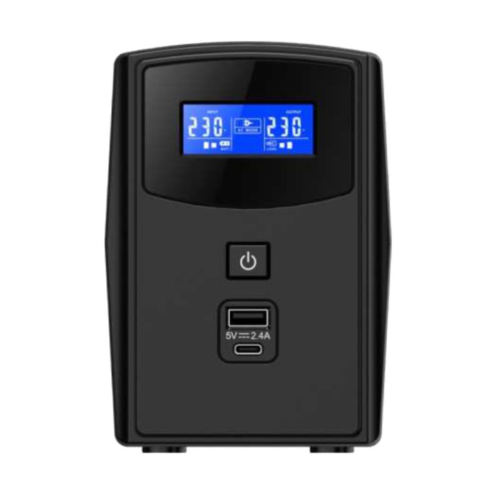PHASAK UPS interattivo con display LCD SIRIUS-PH-7310 1000VA