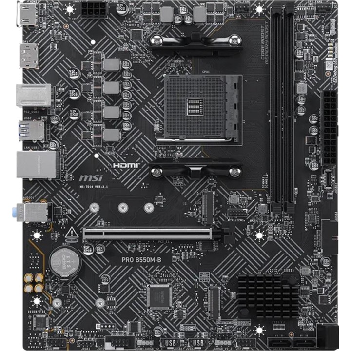 MSI Placa-mãe micro ATX PRO B550M-B AM4 DSP0000040732