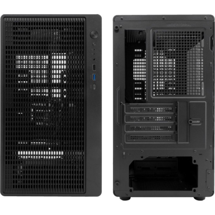 COOLBOX Caja para PC gaming con panel lateral ahumado de cristal templado GM350-DARKFACE MICRO-ATX DSP0000040719