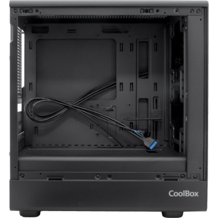 COOLBOX Gaming pc-kabinet med sidepanel af røget hærdet glas