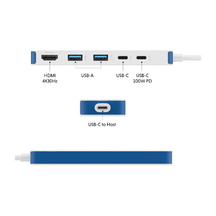 TARGUS 5-in-1 USB-C hub with HDMI and PD charging HD4101BUGL