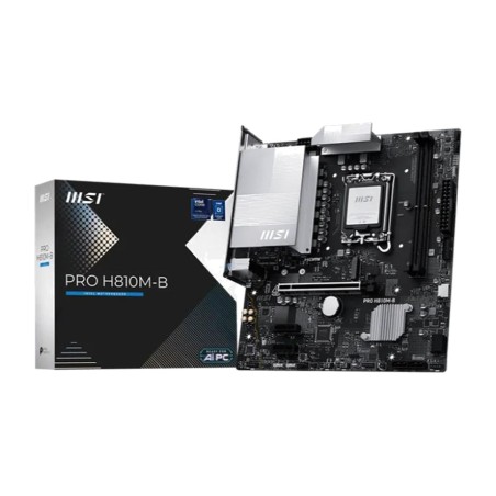 placa base micro atx para intel core ultra pro h810m-b ddr5 lga1851