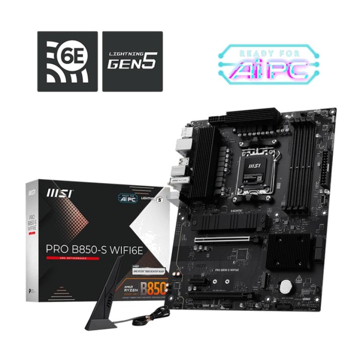 MSI ATX motherboard PRO B850-S WIFI6E AM5 DSP0000033157