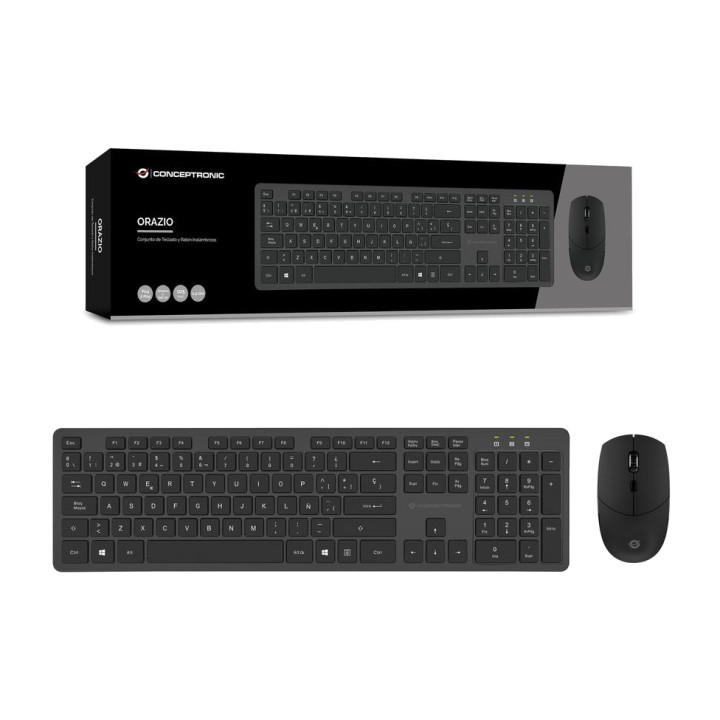 CONCEPTRONIC Kit tastiera e mouse wireless ORAZIO01ES 2,4GHZ