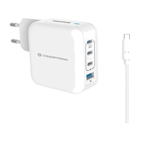 wall charger with 4 ports and usb-c cable althea18w 100 w