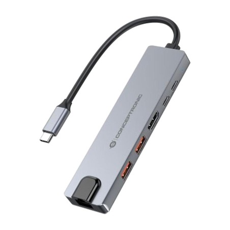 6-in-1 usb-c multiport adapter with hdmi donn29g 4k 60 hz rj45 pd 140 w 10gbps