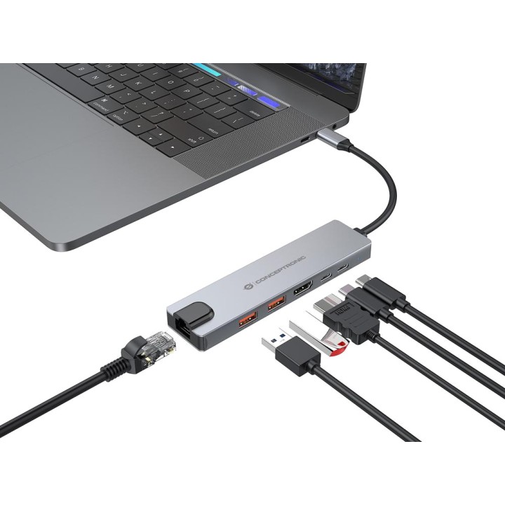 CONCEPTRONIC USB-C multiportadapter 6-i-1 med HDMI DONN29G