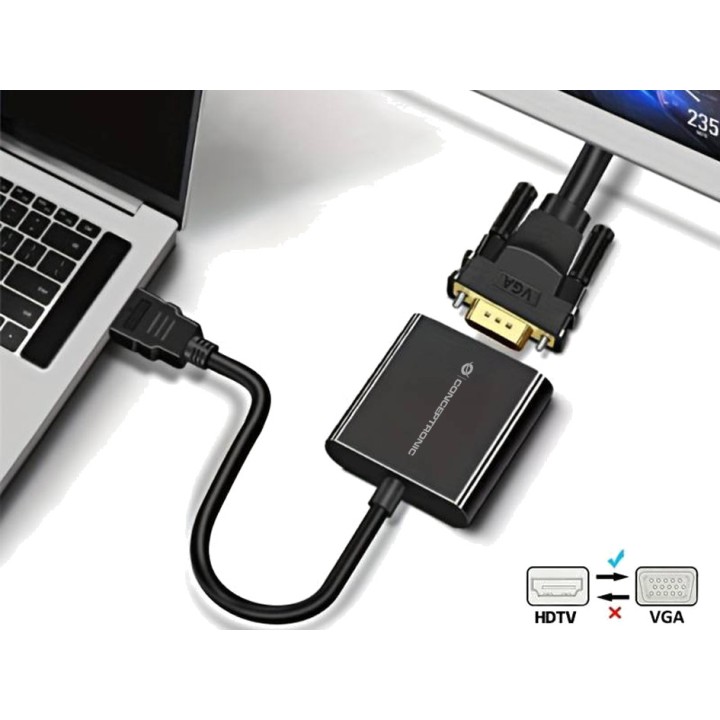 CONCEPTRONIC Adaptér HDMI vonkajší na VGA vnútorný ABBY20B