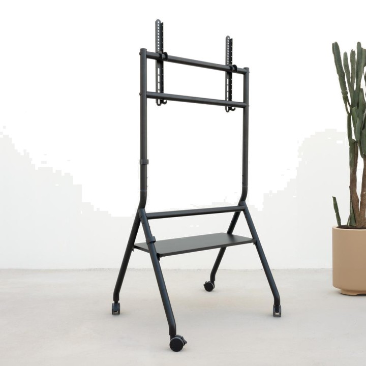 TOOQ Floor stand with wheels and TV shelf IDREAMS-FS20206M