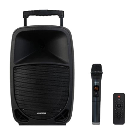 altoparlante portatile con batteria e microfono wireless malibu-310 uhf 20 w rms