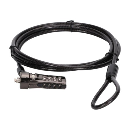 câble antivol à combinaison pour ordinateur portable custodio01bs 4-dígitos 3x7mm 1,8 m
