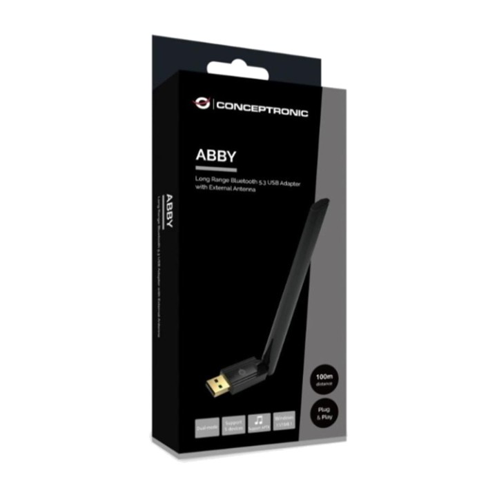 CONCEPTRONIC USB-Bluetooth-Adapter mit Antenne für bis zu 5