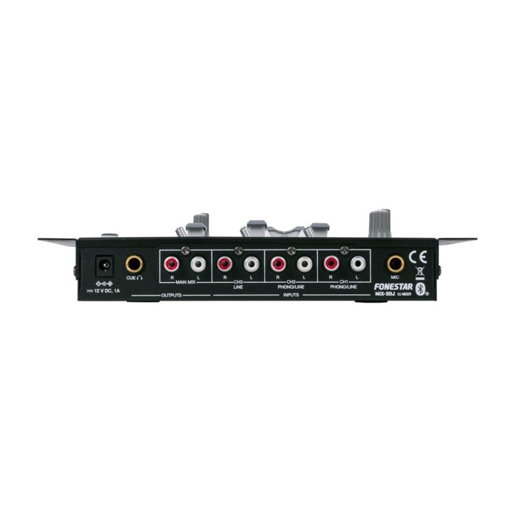 FONESTAR Mezclador DJ bluetooth con 3 canales y tarjeta de audio USB MIX-3DJ MGS0000021255